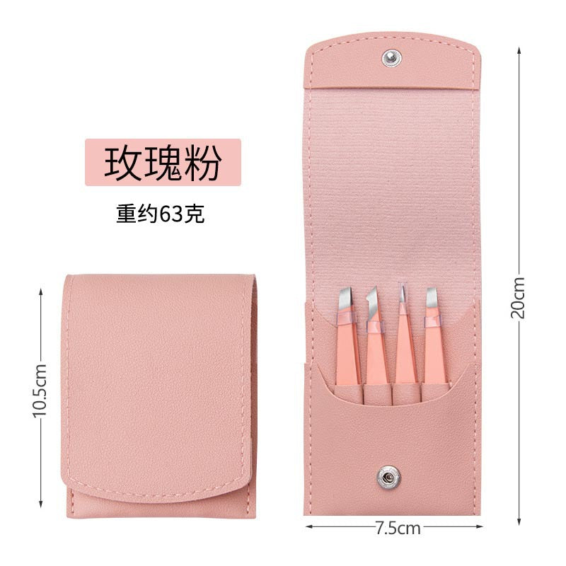 Stainless steel eyebrow tweezer set - 96 pieces, customizable logo, slant & straight tip, eyebrow shaping tweezers, beauty tools, eyebrow scissor set