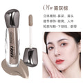 Novo shimmering light highlighting & contouring liquid - brightens face, dark circles, nose shadow, and matte highlight stick