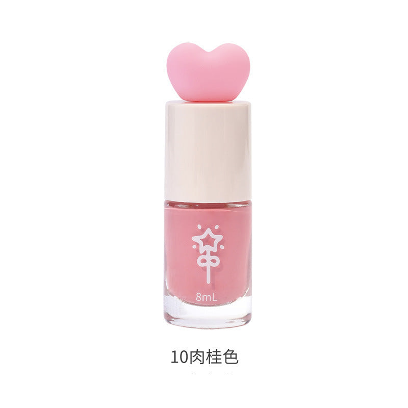 White nail polish water-based tearable whole sheet peel-off cute student new color no baking quick-drying quick-drying hot style fall and winter