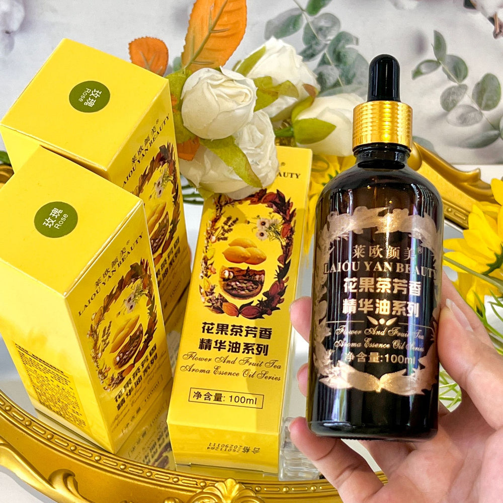 floral fruit tea aromatic essential oil, facial and body dual-use moisturizing and brightening rose nourishing essence oil 100ml