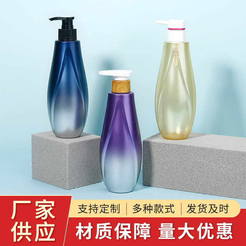 400ml long-neck pet plastic lotion pump bottle - empty refillable container for shampoo, body wash, and other liquid products