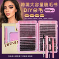 false eyelashes set box european and american thick 30p-100p combination curling eyelashes glue style penglai factory