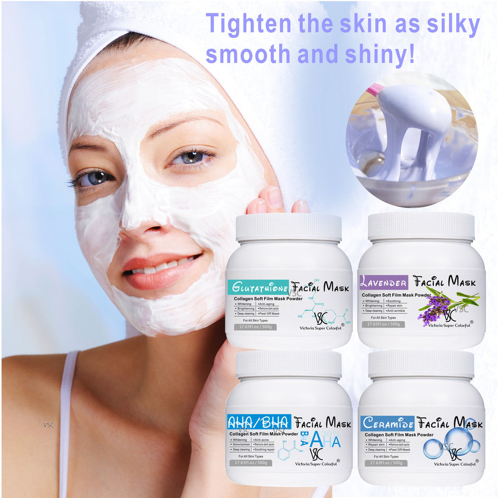 rose soft mask powder moisturizing and hydrating bottled facial mask powder factory processing export wholesale 500g