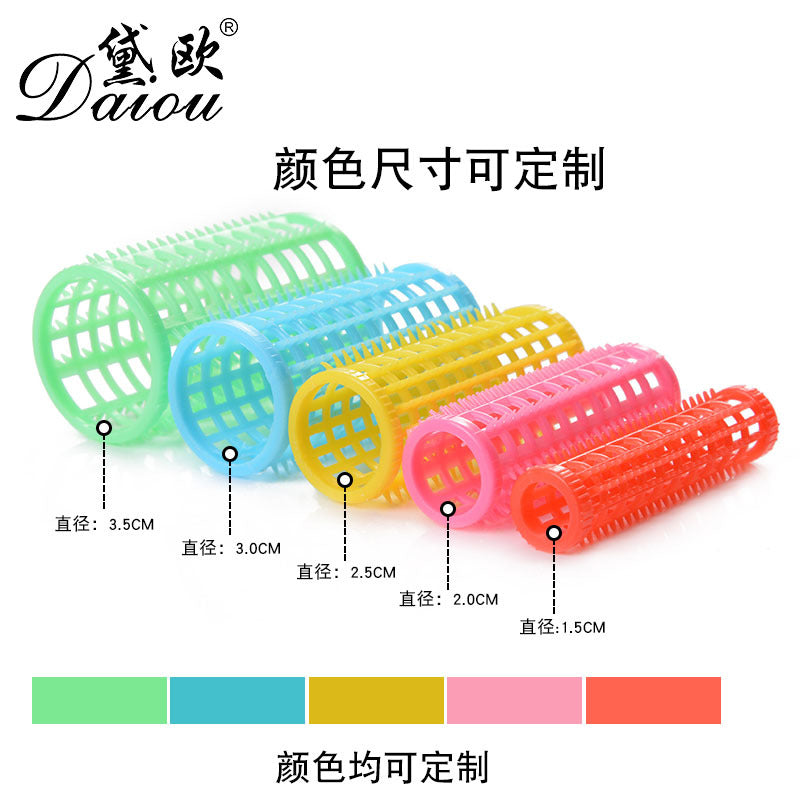 light tooth hair roll with pin fixed plastic hair roll with tooth hair roll 5 sizes optional hair curler personalized