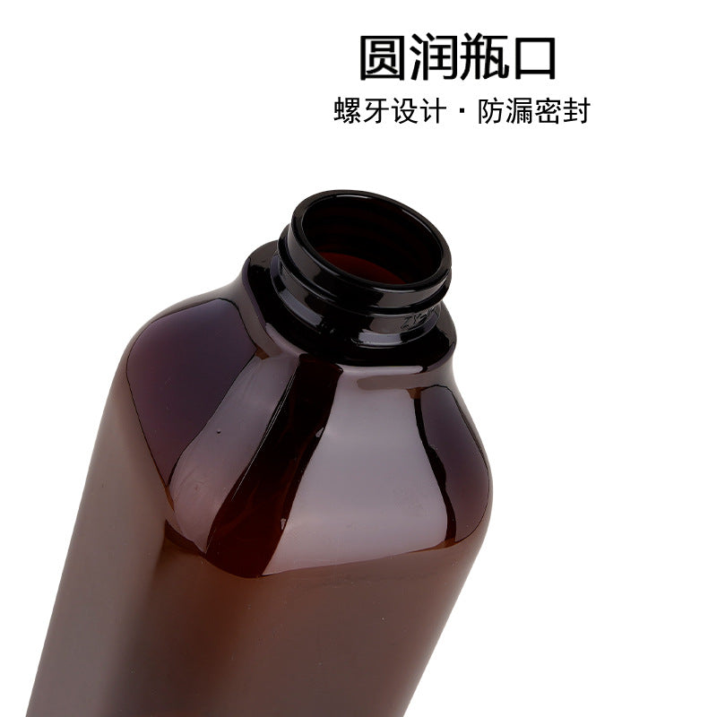 Multi-specification 300ml/500ml/750mlpet washing and care bottles, high-looking shampoo and hand sanitizer press bottles