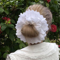 Double-layer large lace scrunchie - french romantic hollow-out hair tie - lolita style hair accessory for women