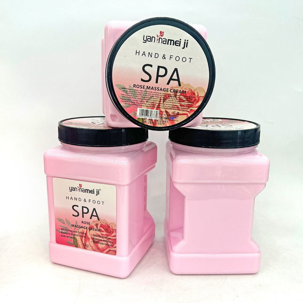 rose massage cream 1kg - soothes skin, hand & foot, full body spa massage cream - wholesale for export