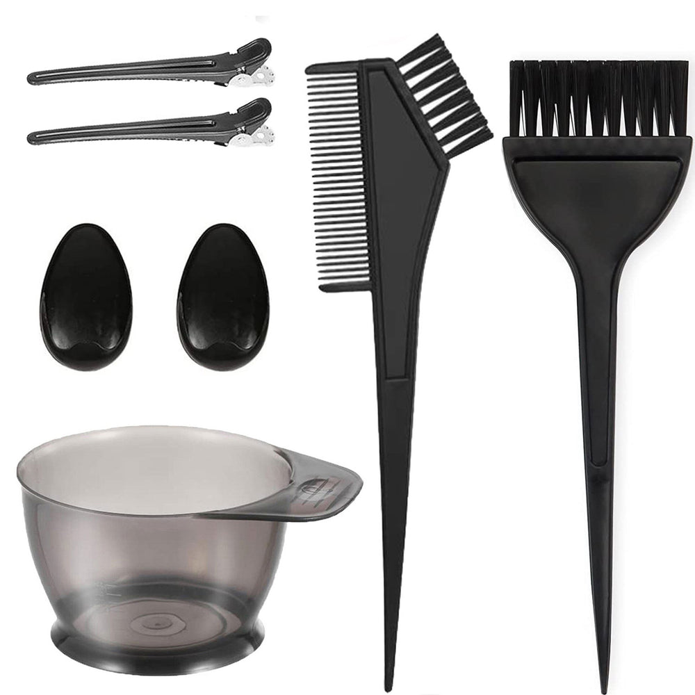 Hairdressing bureau oil bowl hair dye bowl five-piece set earmuffs hair dye comb brush hairdressing tools five-piece set