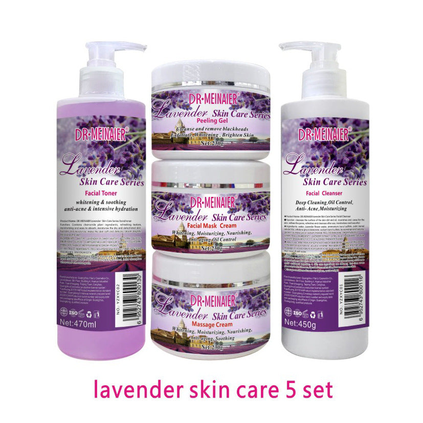 cucumber beauty salon skincare set - 5-piece massage skincare kit - wholesale for export