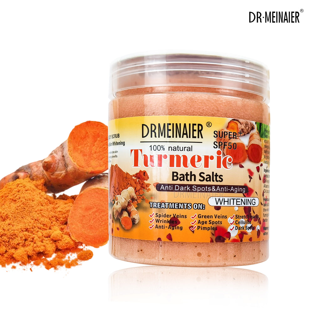 turmeric wet bath salt exfoliating bath bath salt to remove chicken skin, rejuvenate skin, rub mud, remove dead skin, moisturizing scrub salt