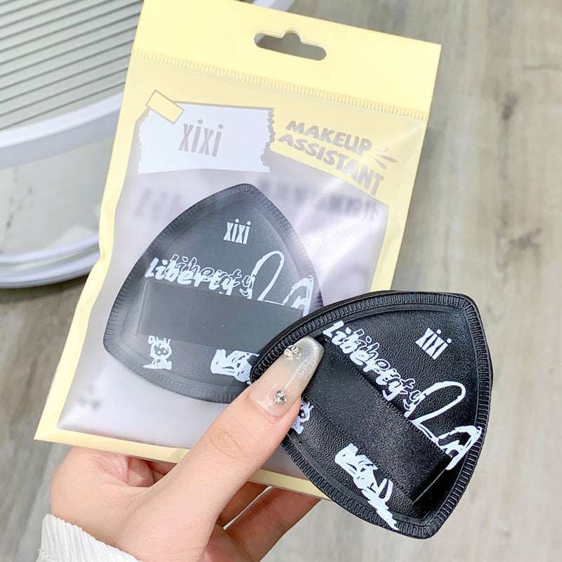 Xixi black pineapple marshmallow cushion puff - ultra soft, low absorption, dual-use foundation makeup puff