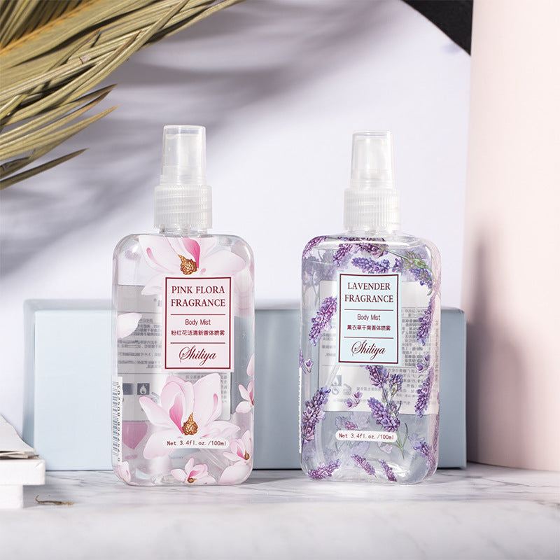Fragrance body spray popular douyin perfume women's valley lily lavender deodorant long-lasting light fragrance flower and fruit perfume