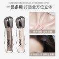 Novo shimmering light highlighting & contouring liquid - brightens face, dark circles, nose shadow, and matte highlight stick