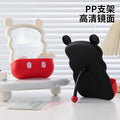 Plastic mickey mouse makeup mirror - desktop, tabletop, student, home, dorm, office, handheld mirror with storage