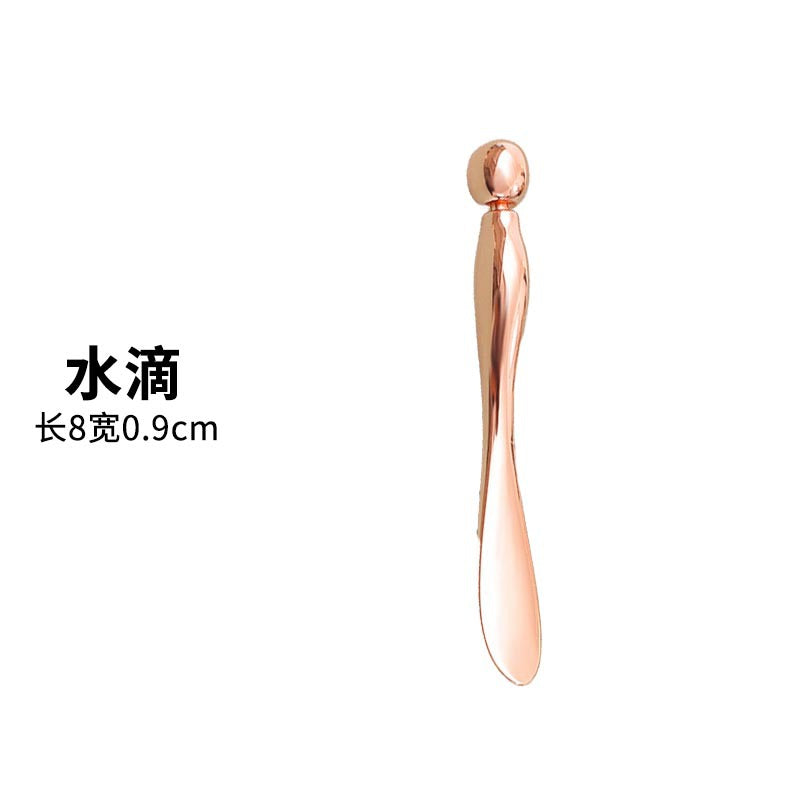 Factory direct metal eye cream spoons - cosmetic beauty tools - zinc alloy eye cream applicators - facial massage sticks