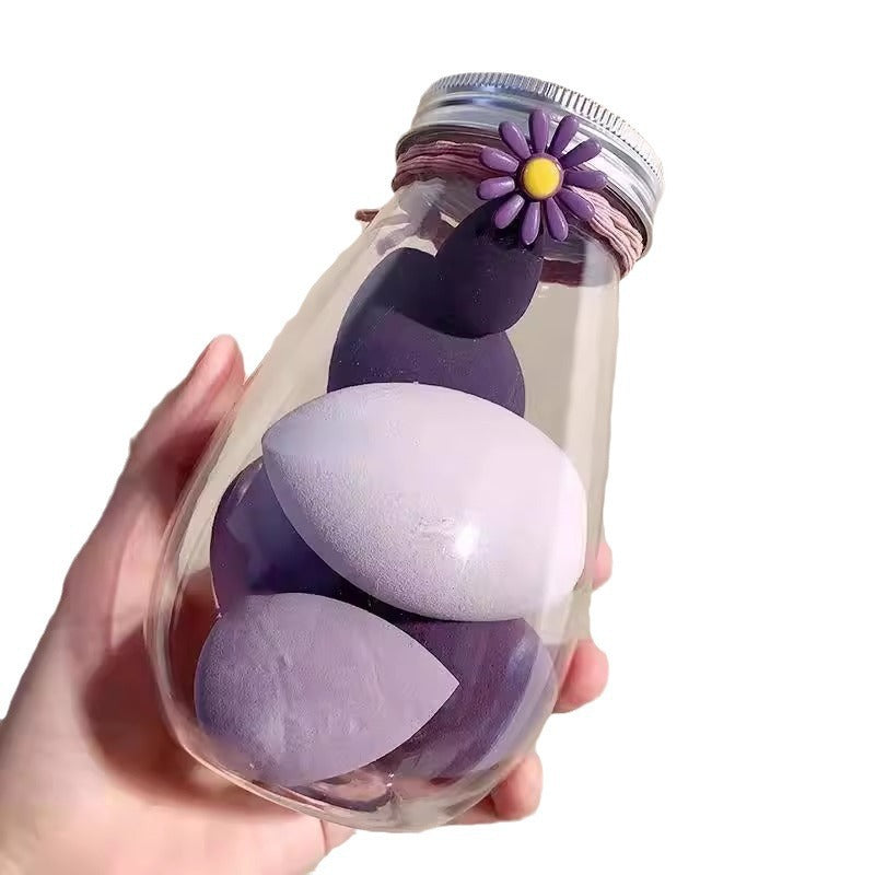 popular beauty egg drift bottle 7-piece powder puff set beauty egg air cushion cotton makeup sponge
