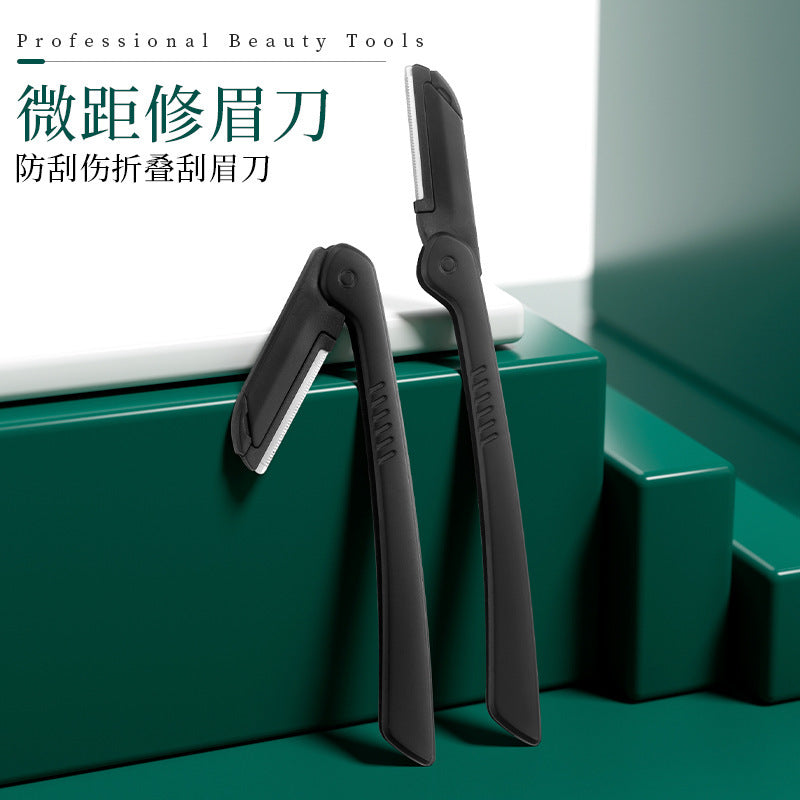 stainless steel all-black leather bag storage manicure tool set manicure tweezers eyebrow scissors manicure tool set