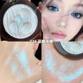 Xixi yuechi dark highlight powder palette potato puree texture pearlescent diamond fine shimmer brightening silkworm single color eyeshadow