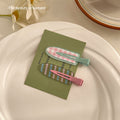 #fruit bangs clip-kiwi (one pair)