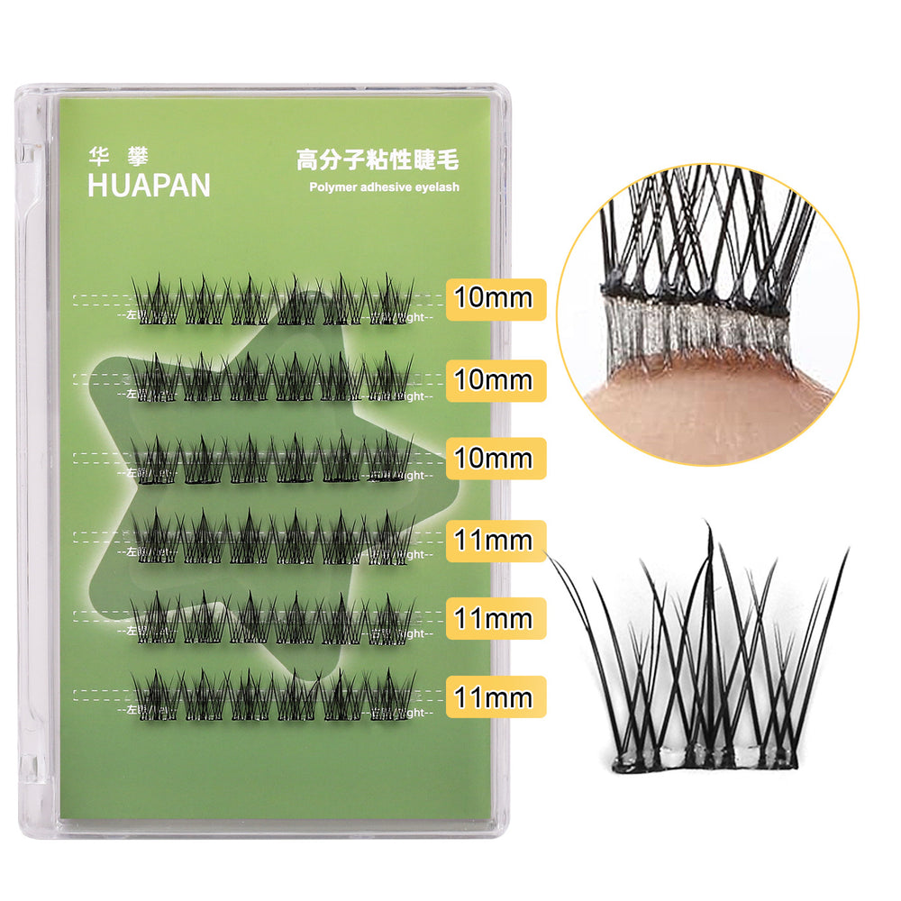 popular segmented glue-free false eyelashes, formaldehyde-free female natural mother-like lower eyelashes, fox eyelashes wholesale
