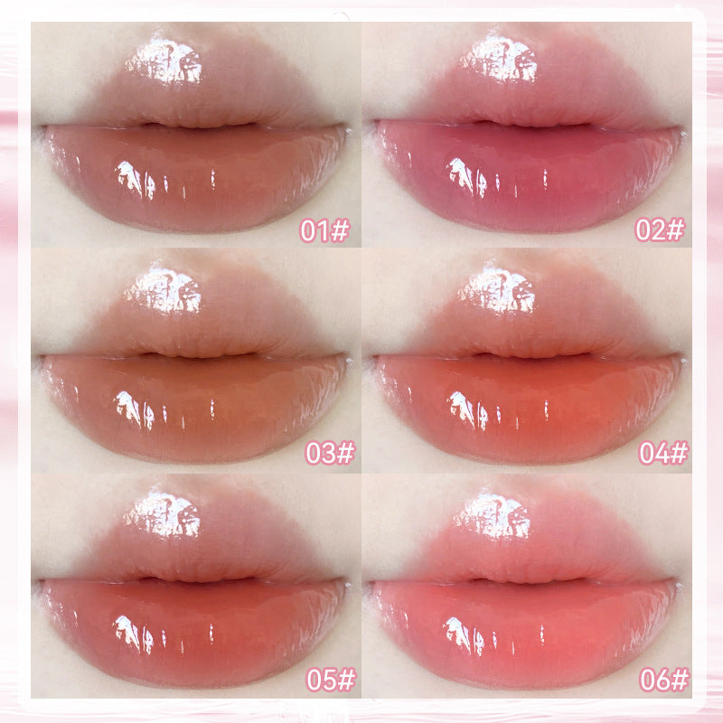Novo glazed mirror solid lip gloss - hydrating, moisturizing, plumping, dewy, mirror finish, student-friendly, whitening, affordable lipstick