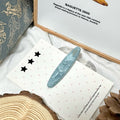 Acetate oval willow leaf - blue