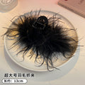 Shark clip fall and winter style feather clip classy sense ostrich hair clip back of head hair clip super fairy headwear