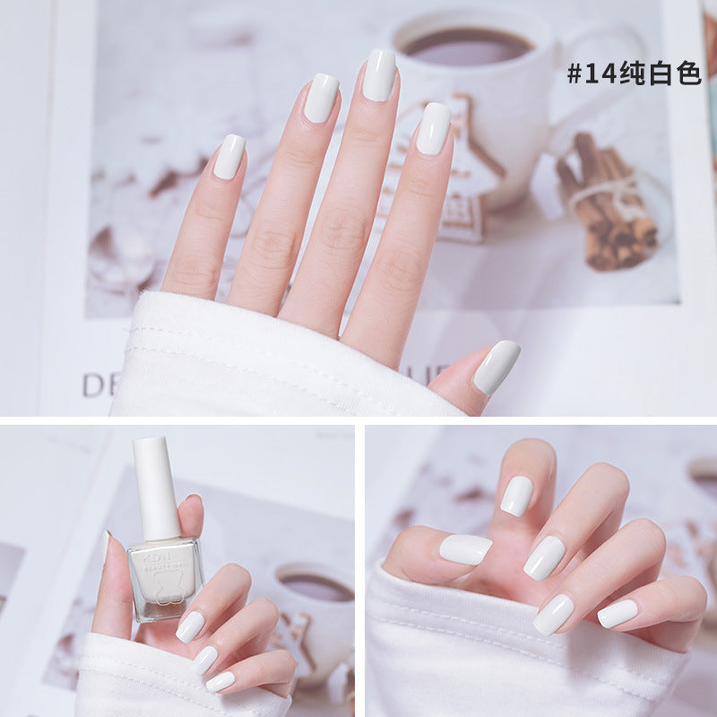 Ice-through nail polish, no-bake cool dan, new arrival, long-lasting, quick-drying jelly, transparent nude, oily, non-tearable nail polish