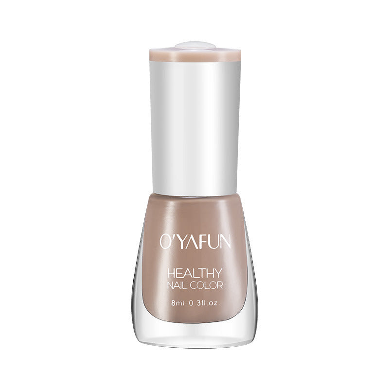 New ouyafei water-based nail polish, no baking required, quick-drying, peelable, 8ml, student-friendly clear top coat, wholesale
