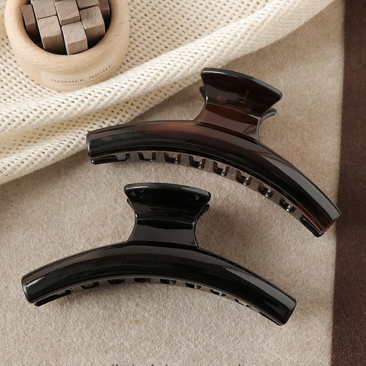 2024 new arrivalclassy plastic gripper imitation acetic acid black hair gripper large plate hair clip shark clip hair accessories for women