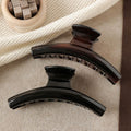 2024 new arrivalclassy plastic gripper imitation acetic acid black hair gripper large plate hair clip shark clip hair accessories for women