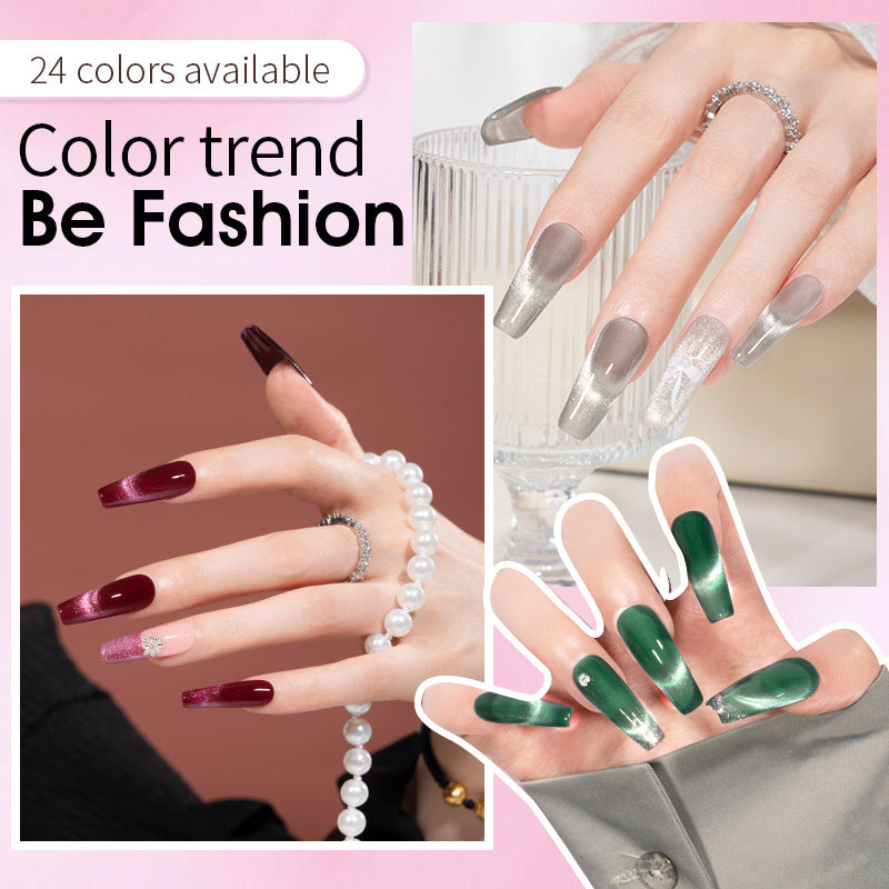 English style kudan/kudan cat eye manicure nail polish crystal cat eye 12ml cross-border english style foreign trade export