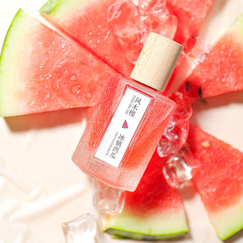 Wind hibiscus iced watermelon perfume for women long-lasting light fragrance fresh nature smoked peach wholesale ice cracked perfume
