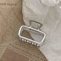 Inscasual high-end glossy square metal gripper on the back of the head hair shark clip popular elegant hair clip for women