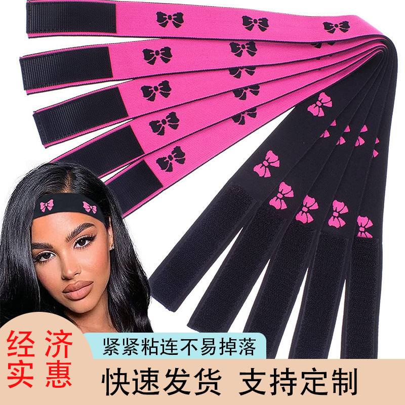 3.5cm wide wig band with headband edge fixing hairband elastic band velcro adjustable headband wig band