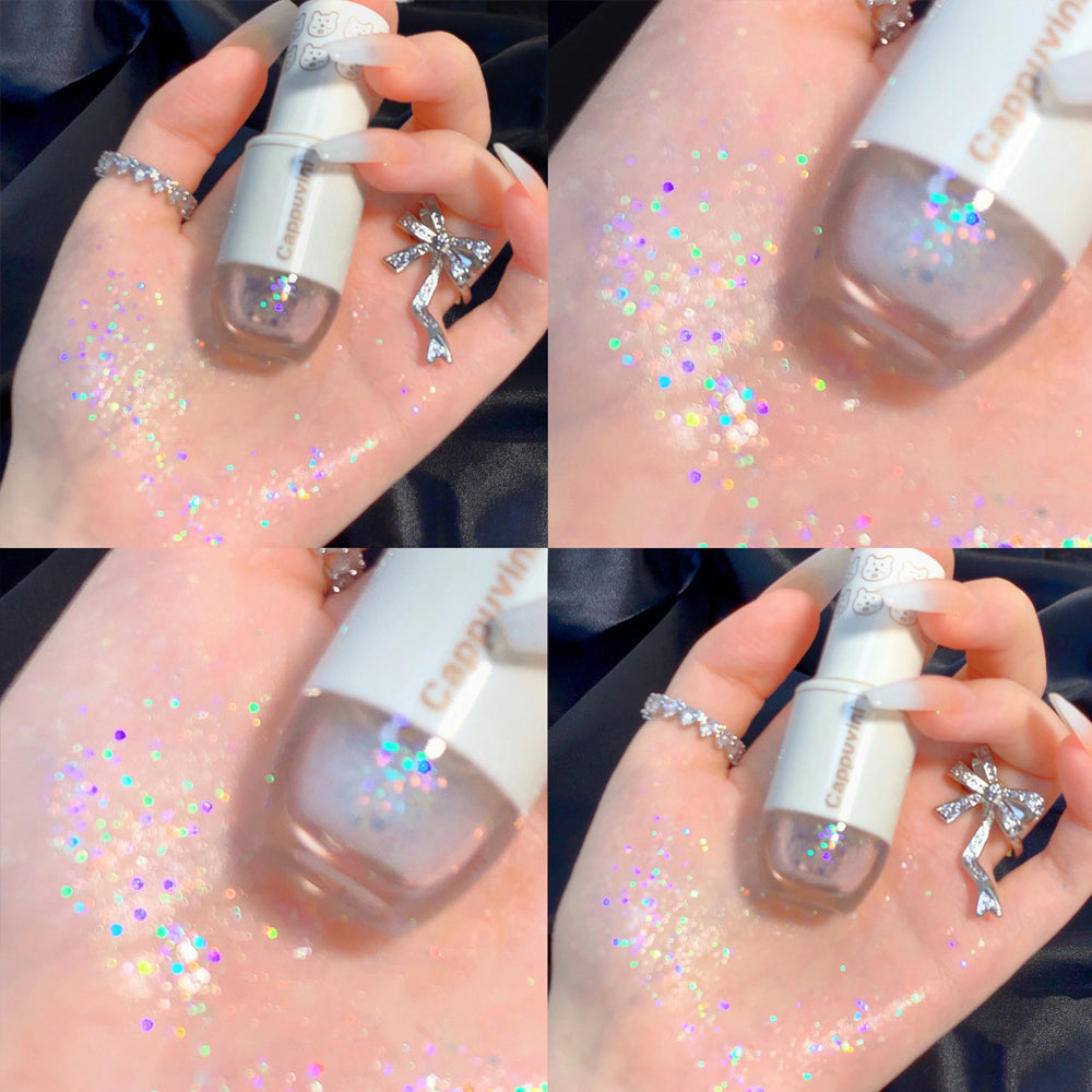 Capavine starry eyeshadow liquid fine shimmer sparkling diamond sequins one tear liquid eyeshadow