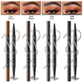 2-in-1 waterproof eyebrow pencil, quick-drying, multi-color, delicate and even, natural color, double-ended eyebrow pencil, no smudge