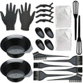 26-piece hairdressing tool set, baking oil bowl, hair dyeing brush, earmuffs, gloves, shawl, crocodile clip, disposable shower cap