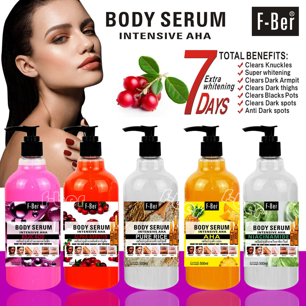 fruit acid liquid repair niacinamide serum moisturizing and brightening black pressure pump arbutin essence 500ml