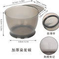 fourteen-piece hair dyeing tool set, hair dyeing brush, oil baking bowl, stirring stick, earmuffs, disposable shawl gloves