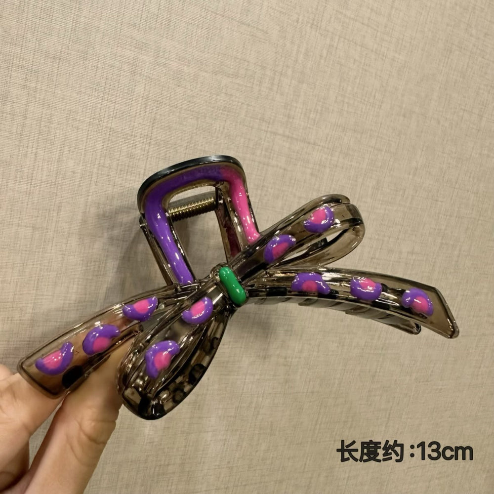 K-style sweet and cool polka dot easiest for match black gripper new arrivalelegant geometric hair clip casual hair shark clip hair gripper