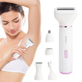 New multifunctional 5-in-1 electric shaver for women - your ultimate hair removal solution for underarms, legs, and intimate areas