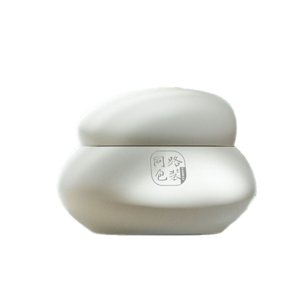 Customized packaging materials for skin care product bottles, natural and fresh design stone cosmetic glass bottles, facial cream jars