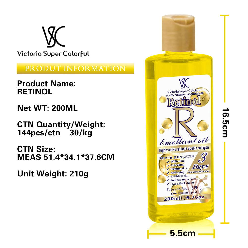 retinol essential oil facial moisturizing oil body massage oil moroccan argan oil hair care oil wholesale
