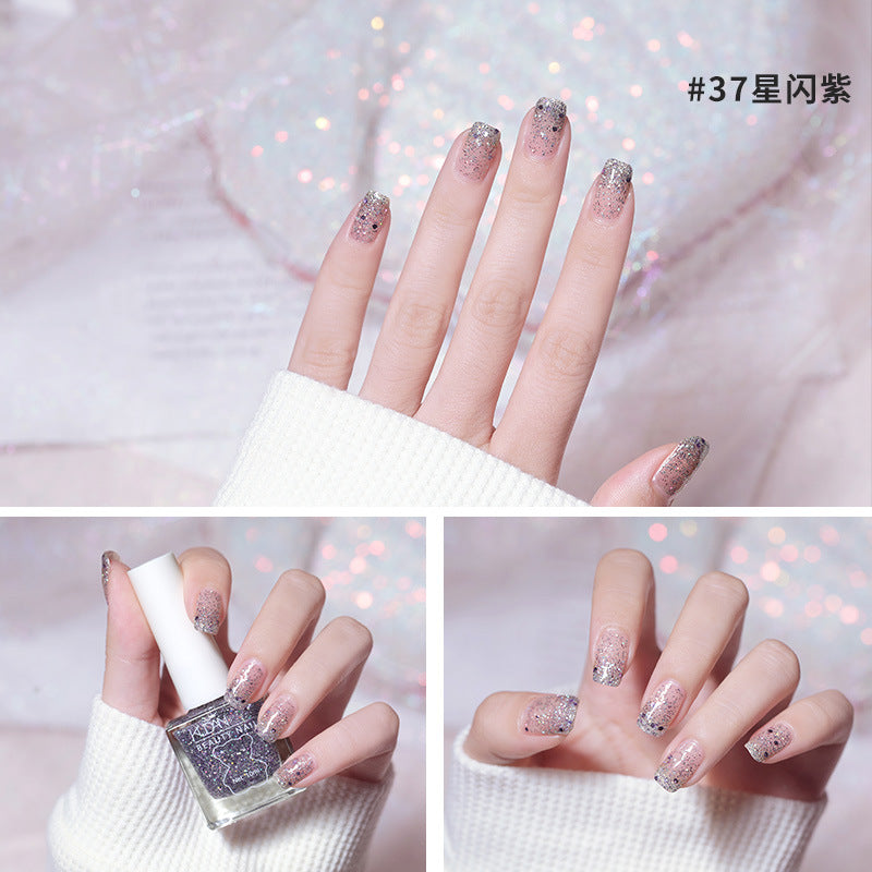 Ice-through nail polish, no-bake cool dan, new arrival, long-lasting, quick-drying jelly, transparent nude, oily, non-tearable nail polish