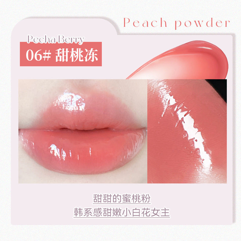 Novo glazed mirror solid lip gloss - hydrating, moisturizing, plumping, dewy, mirror finish, student-friendly, whitening, affordable lipstick