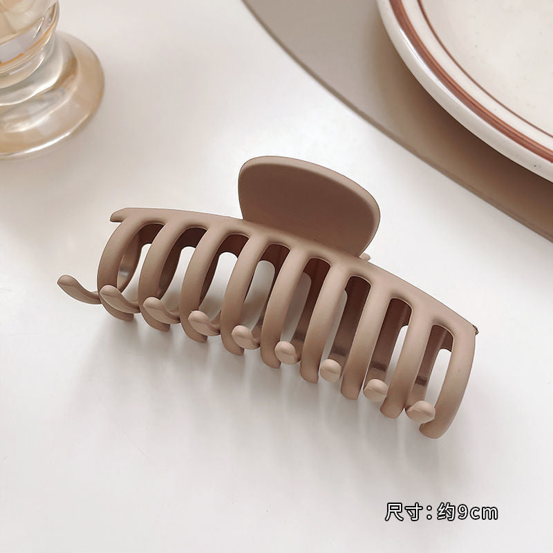 Springnew arrivaleasiest for match cross cut out hair grip milk tea coffee color elegant grip clip hairpin casual hairpin hair accessories