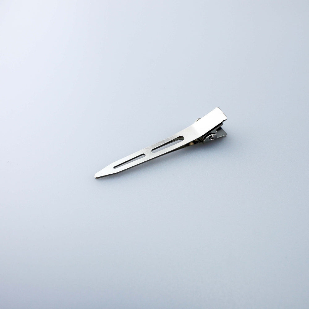 Hairdressing duckbill clip hair salon tool color steel partition clip hair clip large stainless steel positioning clip wholesale