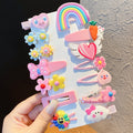 4# pink rainbow 14-piece bag set