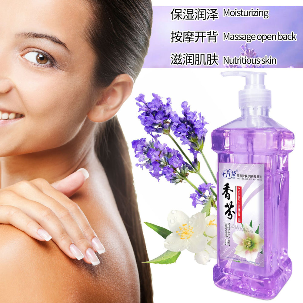 Qianbaidai lavender body oil plant essential oil body massage oil bb oil open back scraping foot bath massage essential oil